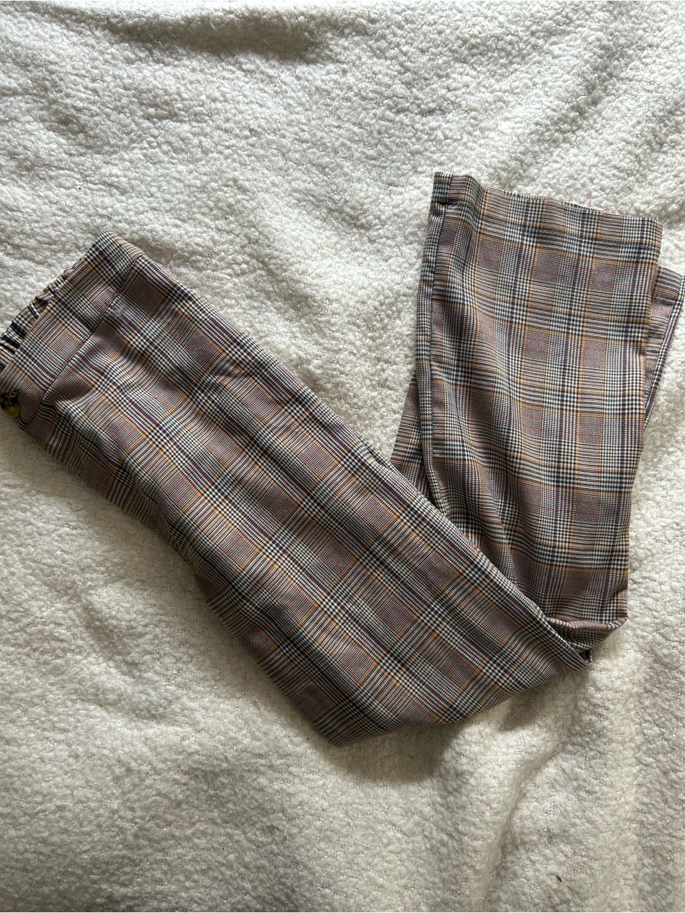 wild fable Womens Plaid Dress Pants in Gray and Brown